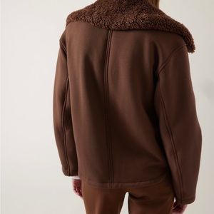 NWT Athleta Westbound Sherpa Jacket - mahogany size S